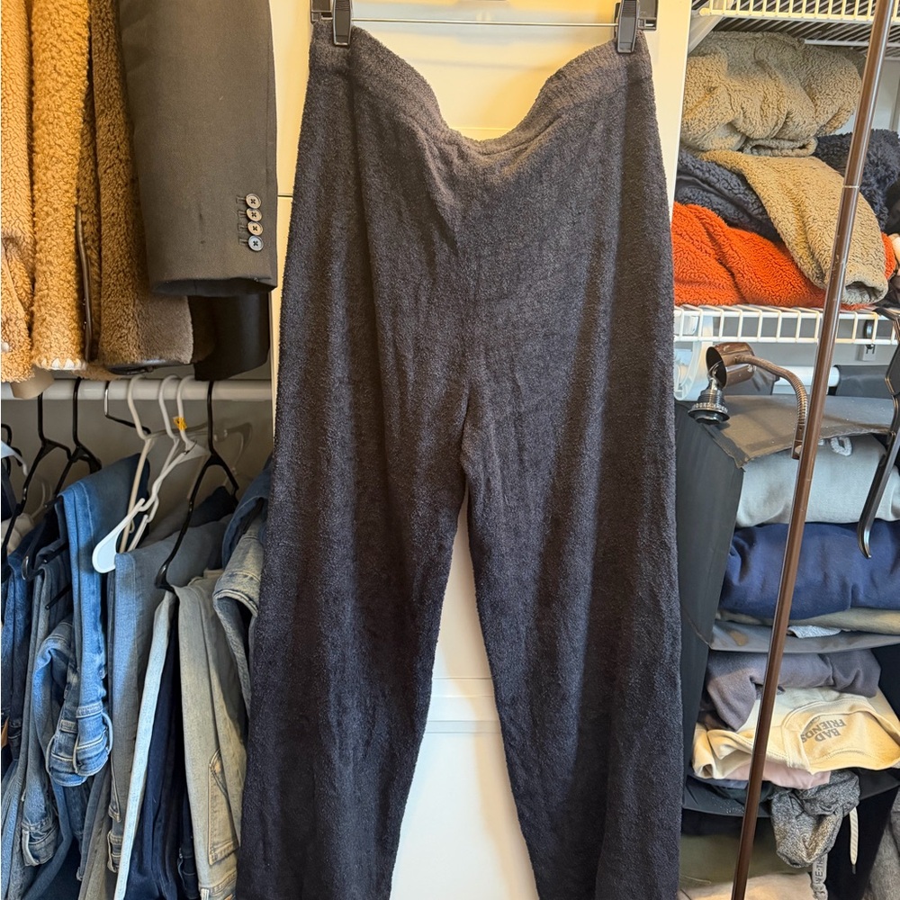 NWT Barefoot Dreams CozyChic Lite Patch Pocket pant black size XL - Picture 4 of 4